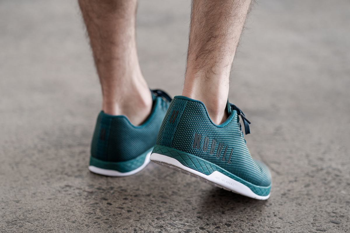 Nobull Superfabric Men's Trainers Deep Turquoise | Australia (IQ7539)